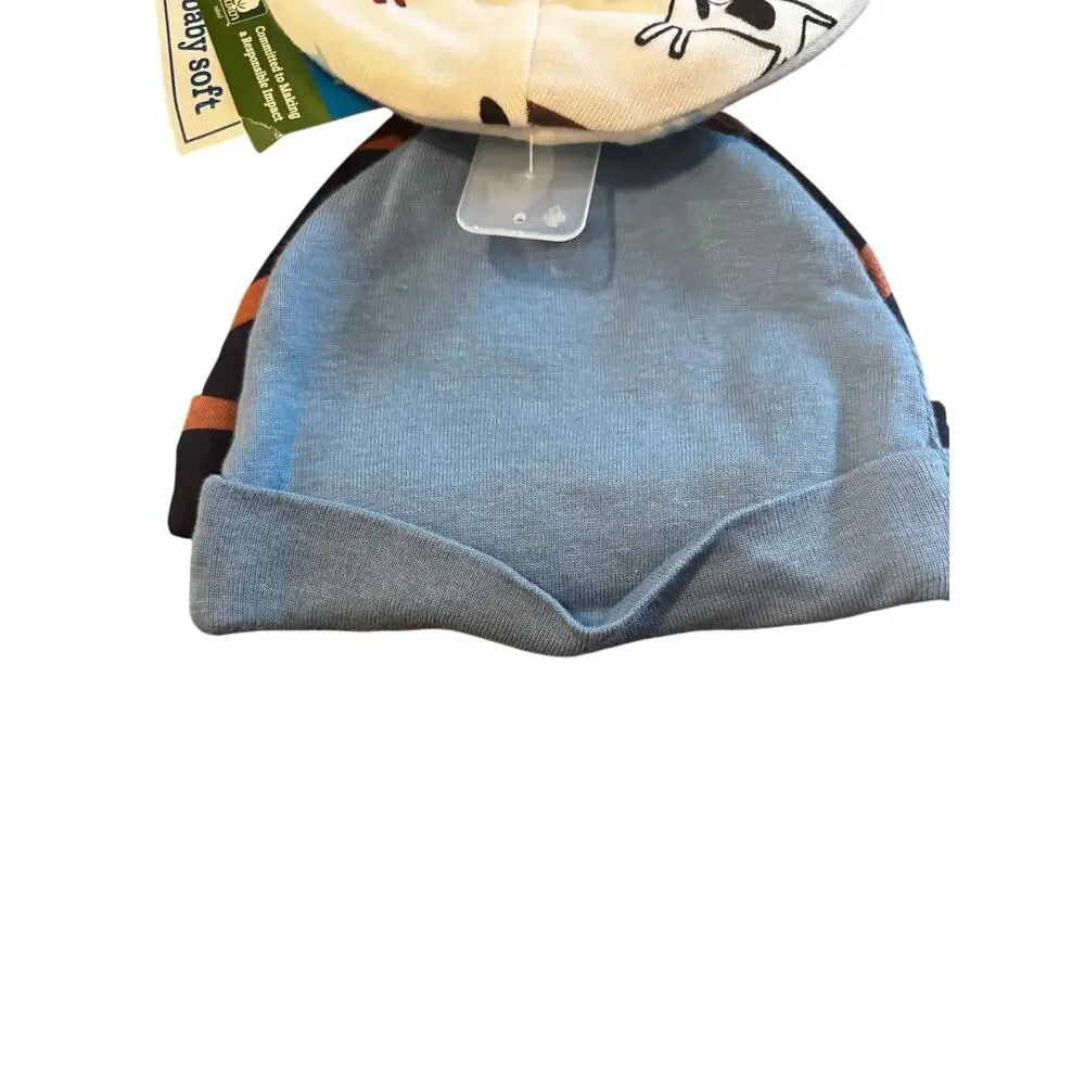 Adorable Gerber Newborn Baby Hats - Brand New with Tags